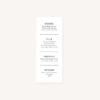 Menu individuel mariage faire-part papeterie épuré noir blanc neutre unisexe élégant