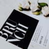 Brunch black and white noir et blanc moderne lettering innovant graphique