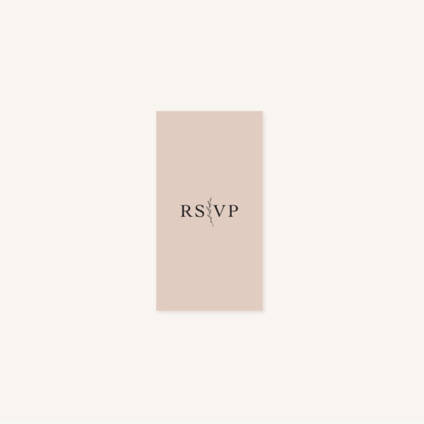 RSVP mariage nude rose gris beige élégant sobre