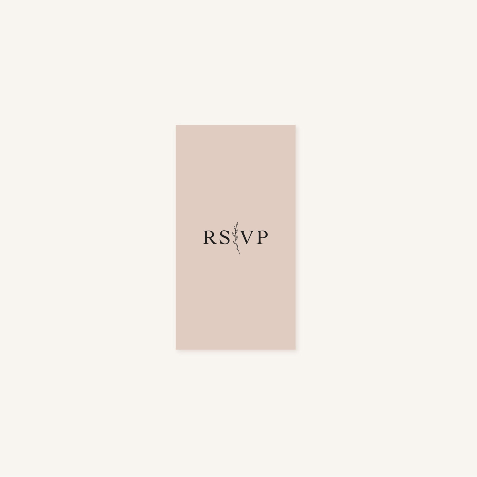 RSVP mariage nude rose gris beige élégant sobre