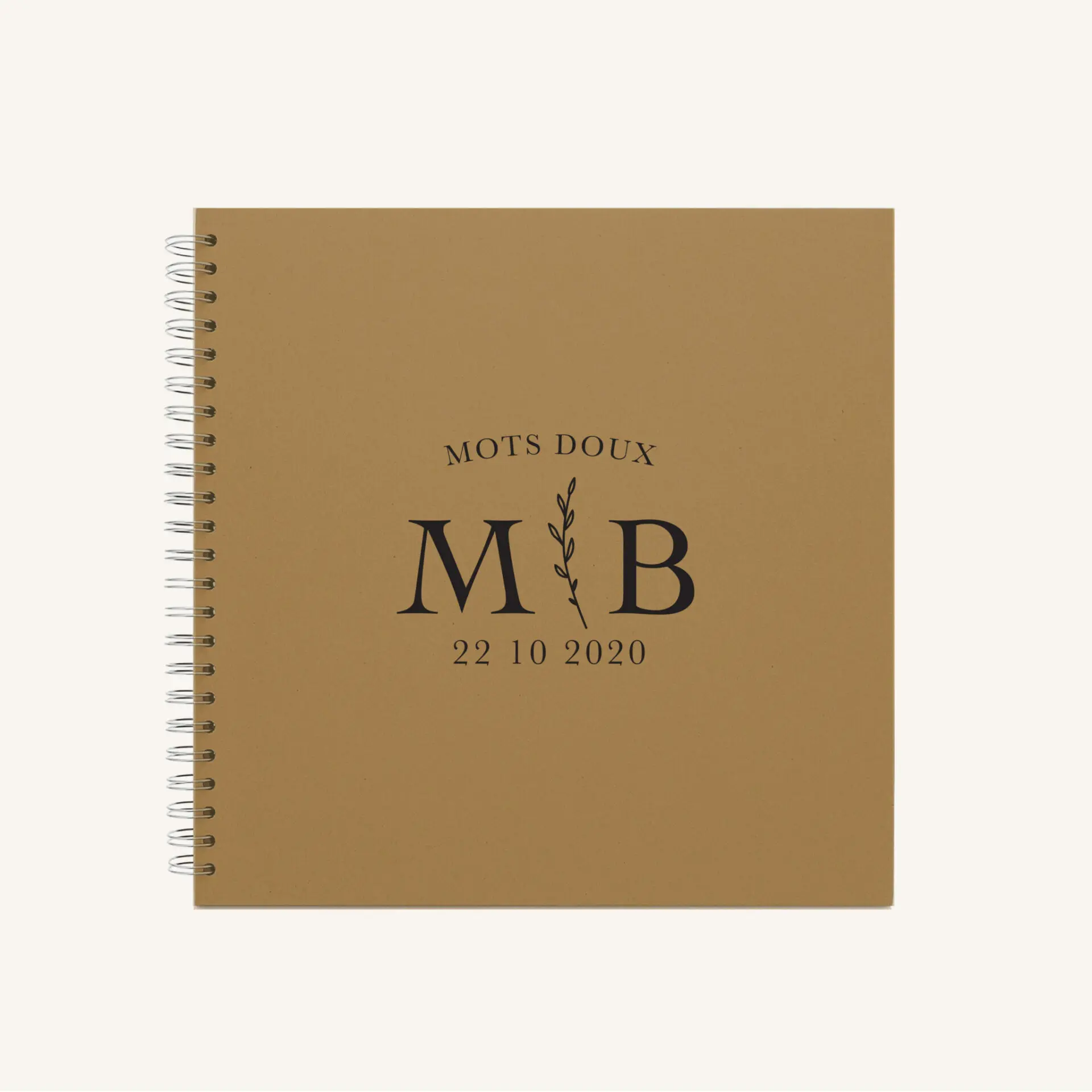 Livre d'or mariage nude rose gris beige élégant sobre