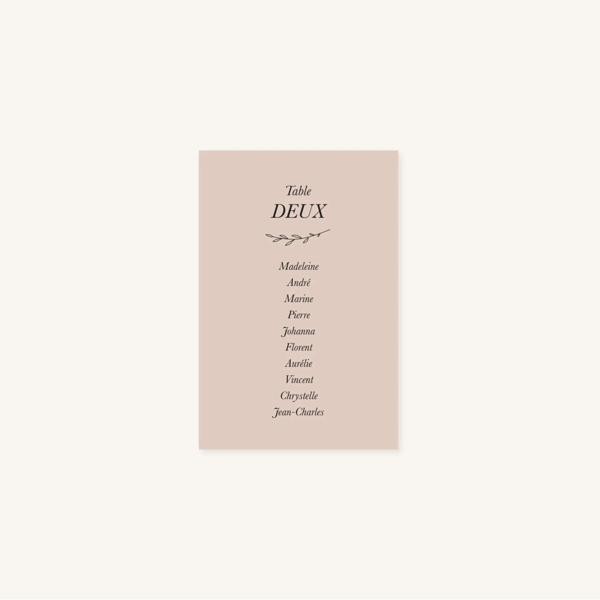Plan table mariage nude rose gris beige élégant sobre