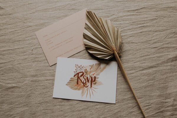 RSVP pampa bohème boho boho chic Fleurs séchées floral mariage ocre terracotta