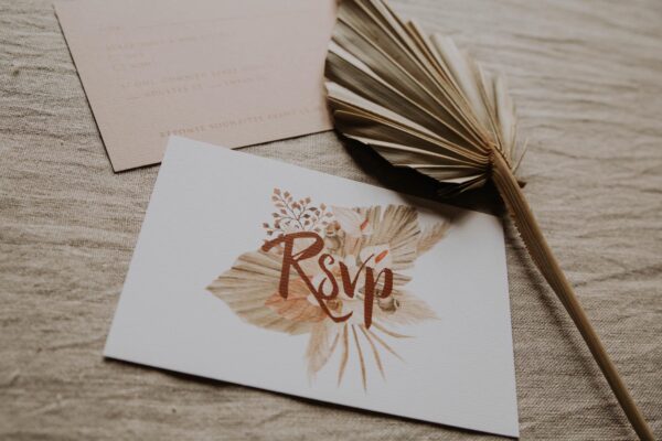 RSVP pampa bohème boho boho chic Fleurs séchées floral mariage ocre terracotta