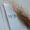 Bandeau mariage nude rose gris beige élégant sobre