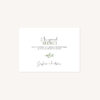 Remerciements mariage olivier nature blanc vert kraft