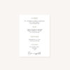 Menu mariage olivier nature blanc vert