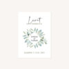 Livret de cérémonie mariage olivier nature blanc vert