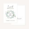 Livret de cérémonie mariage olivier nature blanc vert