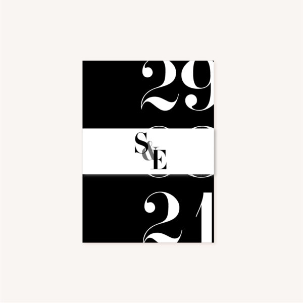 Bandeau black and white noir et blanc moderne lettering innovant graphique