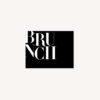 Brunch black and white noir et blanc moderne lettering innovant graphique