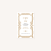 Save the date faire-part mariage or blanc noir gatsby art deco