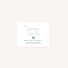 Carton RSVP mariage tropique feuillage vert et blanc