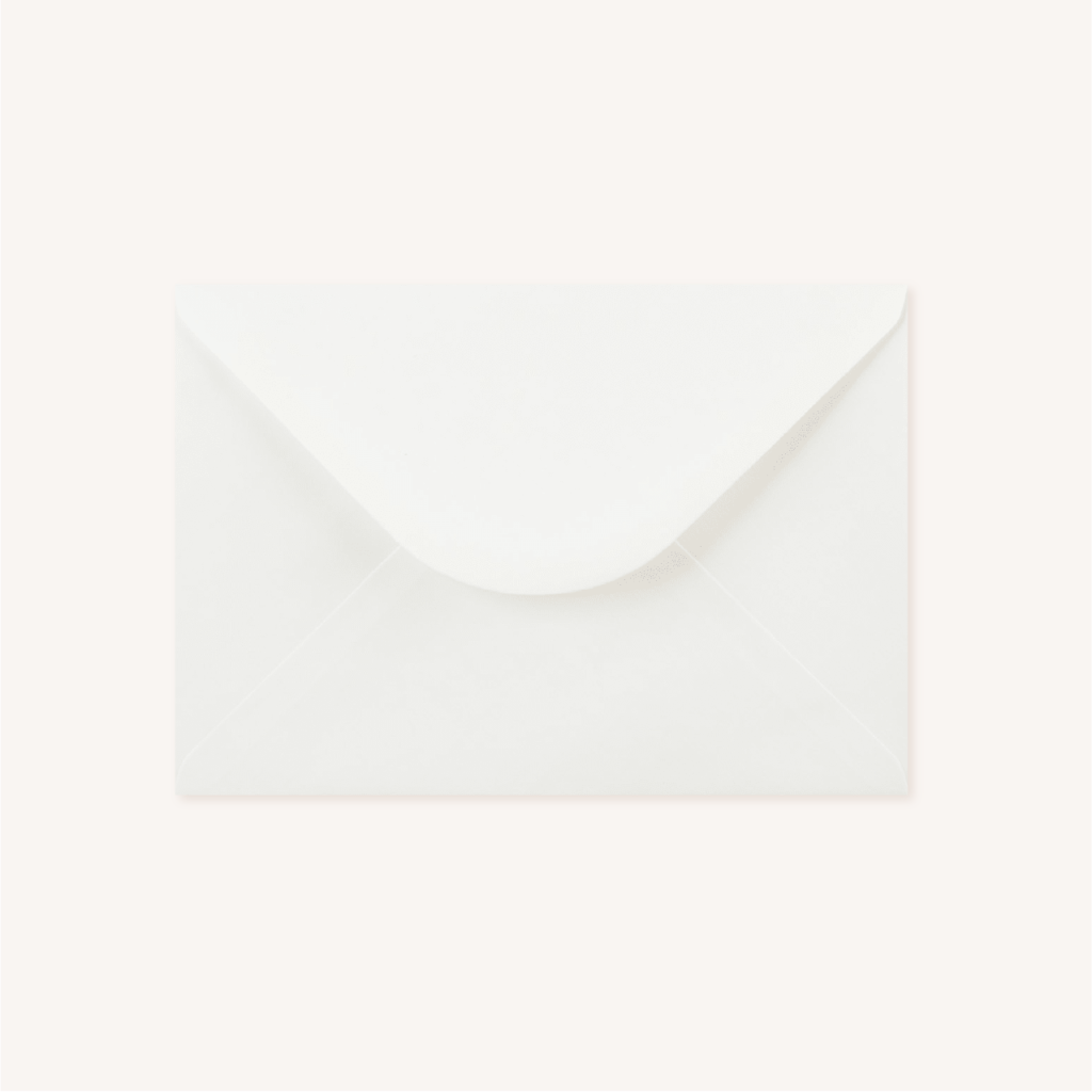 Enveloppe blanche mariage faire-part