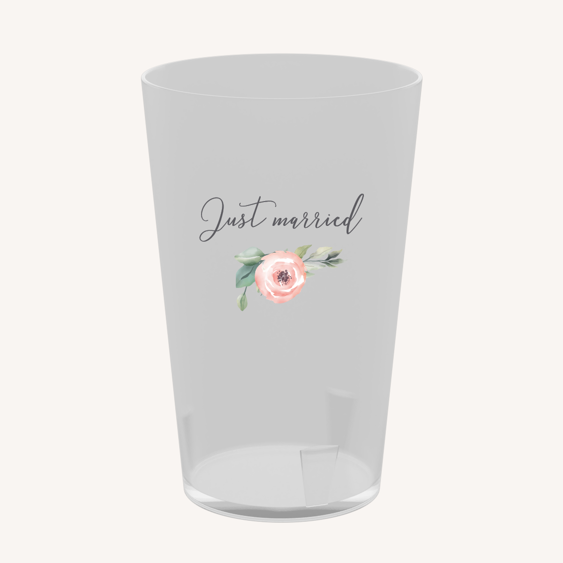 Écocup mariage fleurs floral gobelet réutilisable