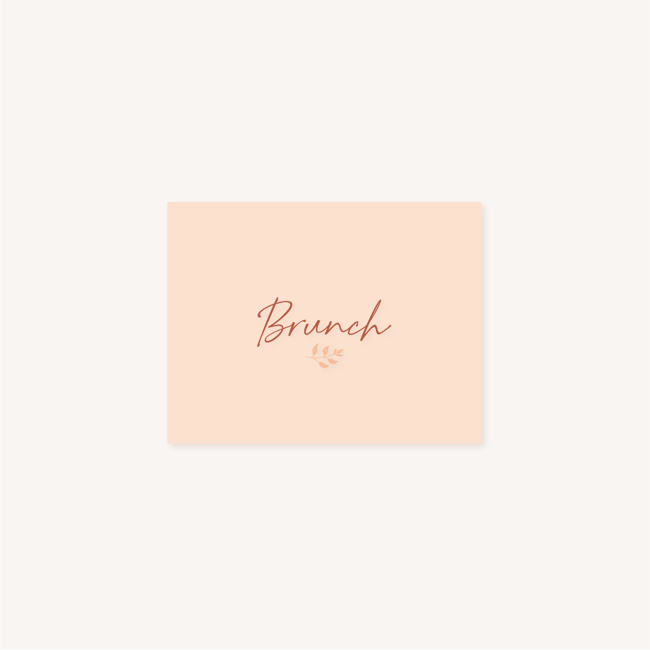 Brunch faire-part mariage terre de sienne terracotta marron nature boheme beige or