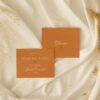 Diner mariage terre de sienne terracotta marron nature boheme beige or