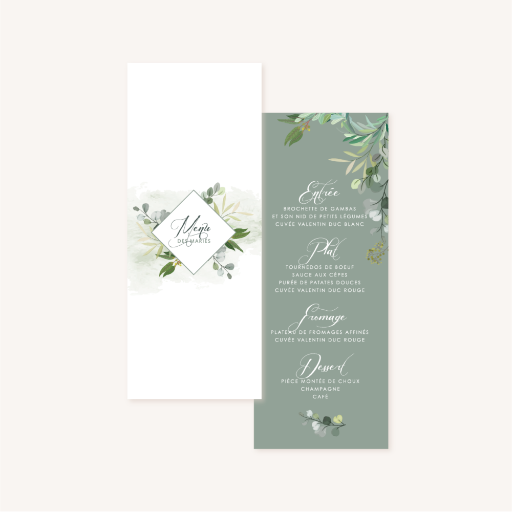 Plan de table mariage Eucalyptus - Le Comptoir du Bonheur