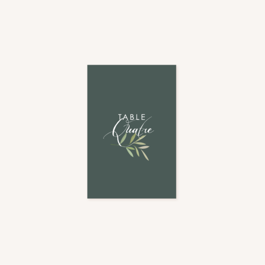 Nom de table mariage Eucalyptus - Le Comptoir du Bonheur