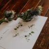 Carton brunch faire-part mariage végétal feuille eucalyptus