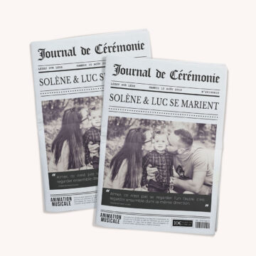 Journal personnalisable de 4, 8 et 12 pages