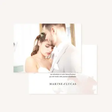 Remerciement mariage blush couleurs rose, rose poudré, rose clair, blanc, mariage thèmes doux, romantique