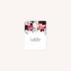 Carton brunch mariage fleurs floral burgundy eucalyptus bordeaux