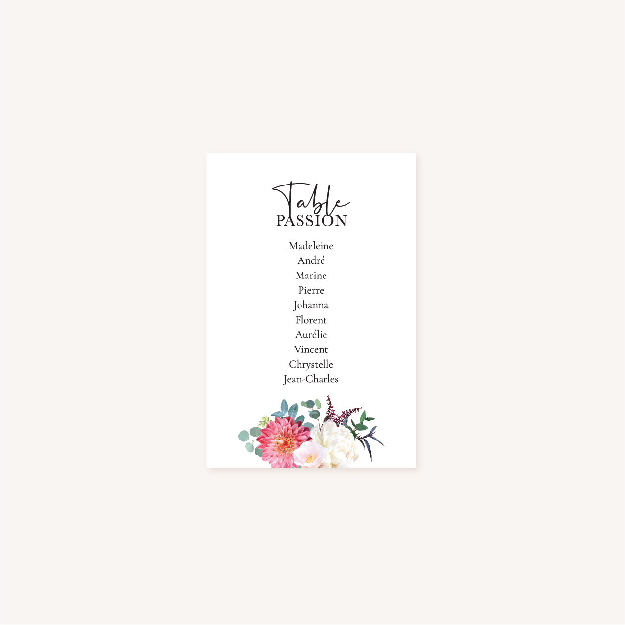 Plan de table mariage fleurs floral burgundy eucalyptus bordeaux