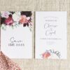 Save the date mariage burgundy fleurs bordeaux eucalyptus