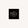 sticker enveloppe faire-part mariage art deco gatsby noir or dore
