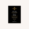 menu mariage art deco gatsby noir or dore
