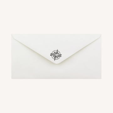 enveloppe blanche tampon mariage voyage vintage