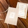 Save the date mariage gatsby art déco doré or blanc