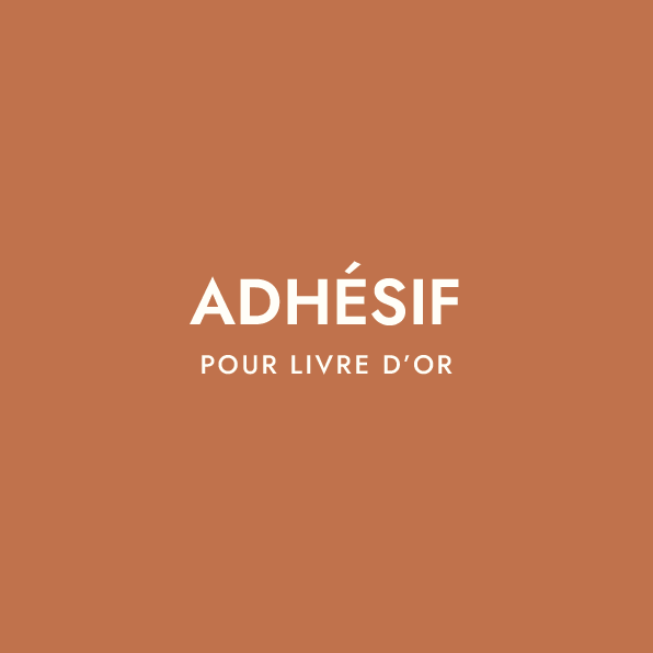 Adhésif pour livre d'or