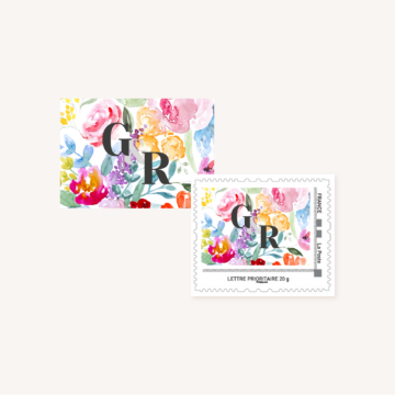 Faire-part mariage fleurs aquarelle mariage fleuris