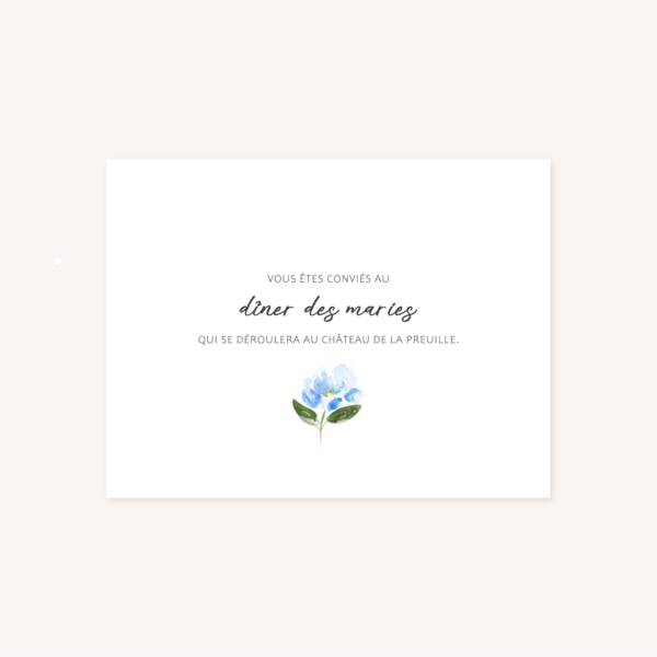 Faire-part mariage fleurs aquarelle mariage fleuris