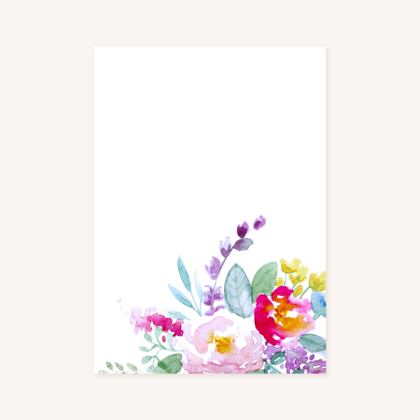 Faire-part mariage fleurs aquarelle mariage fleuris