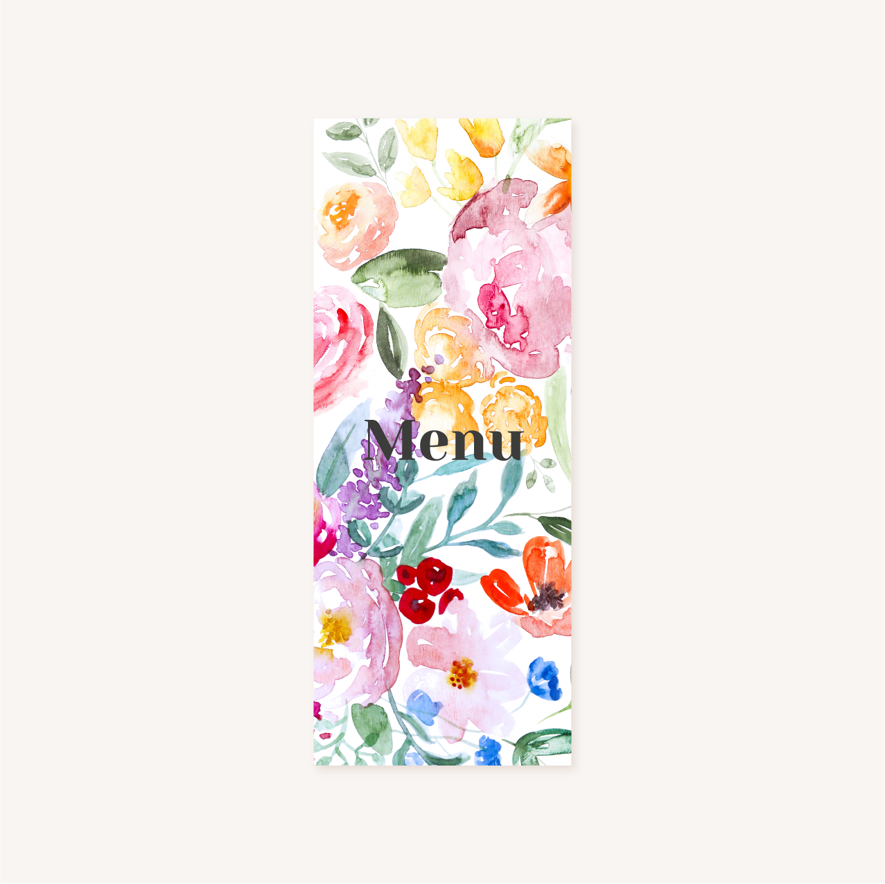 Faire-part mariage fleurs aquarelle mariage fleuris