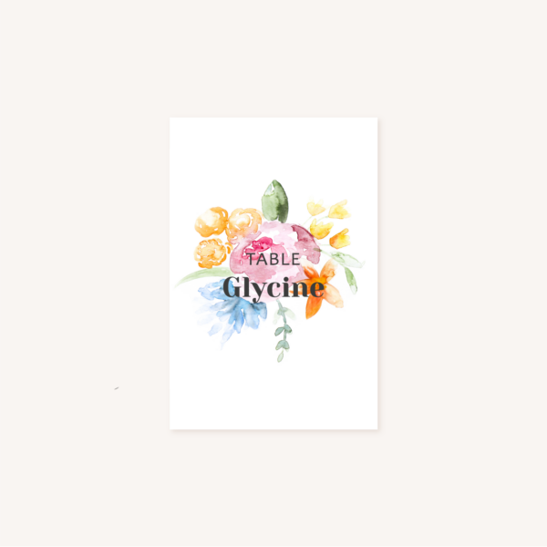 Faire-part mariage fleurs aquarelle mariage fleuris