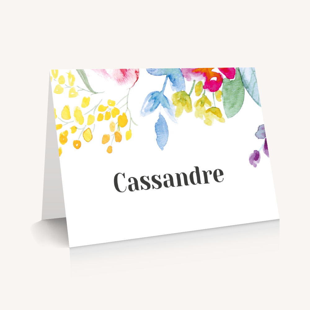 Faire-part mariage fleurs aquarelle mariage fleuris