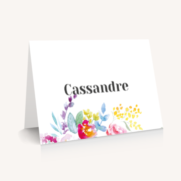 Faire-part mariage fleurs aquarelle mariage fleuris