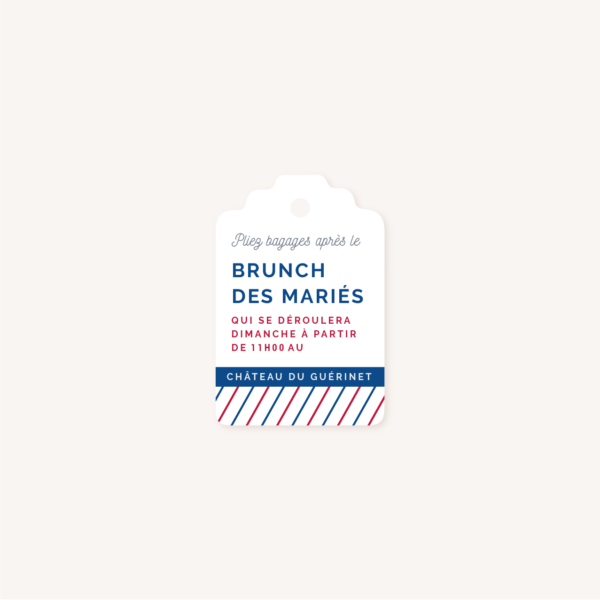 Collection faire-part mariage billet d'avion air mail air france