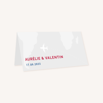 Collection faire-part mariage billet d'avion air mail air france