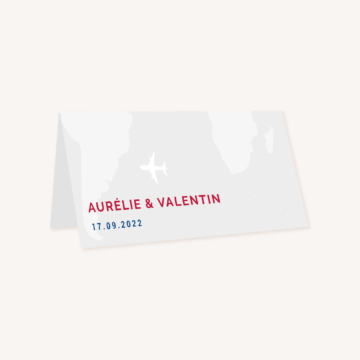 Collection faire-part mariage billet d'avion air mail air france