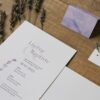 Faire-part lavande mariage provence provencal