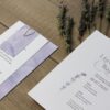 Faire-part lavande mariage provence provencal
