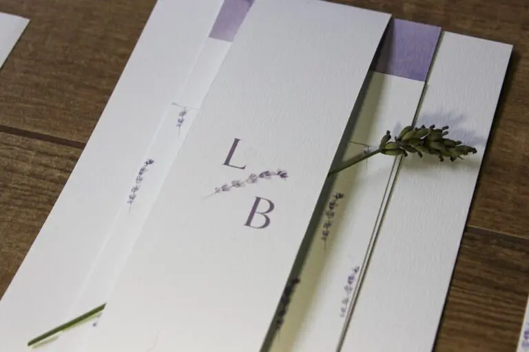 Faire-part lavande mariage provence provencal