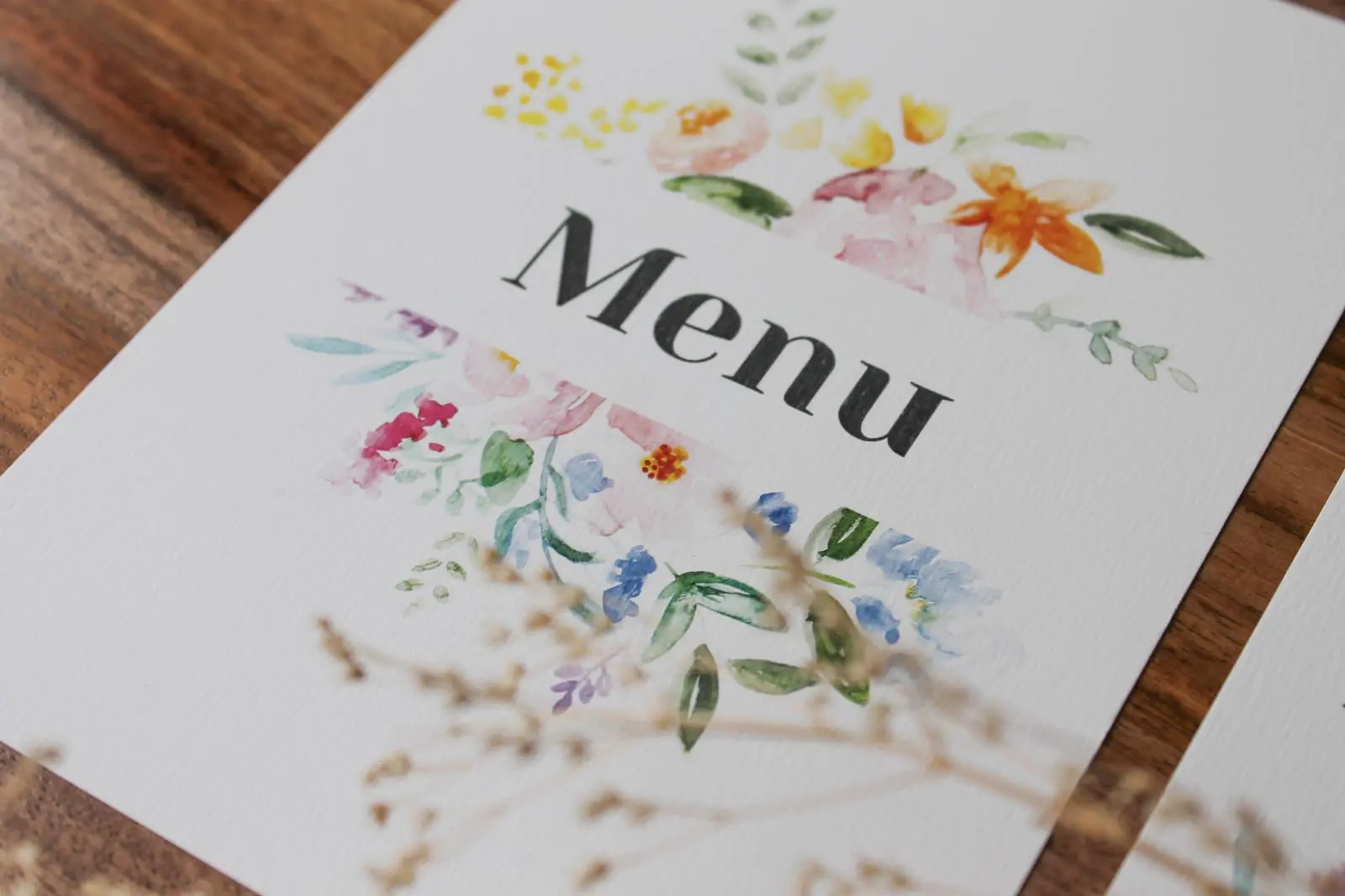 Faire-part mariage fleuri fleur floral