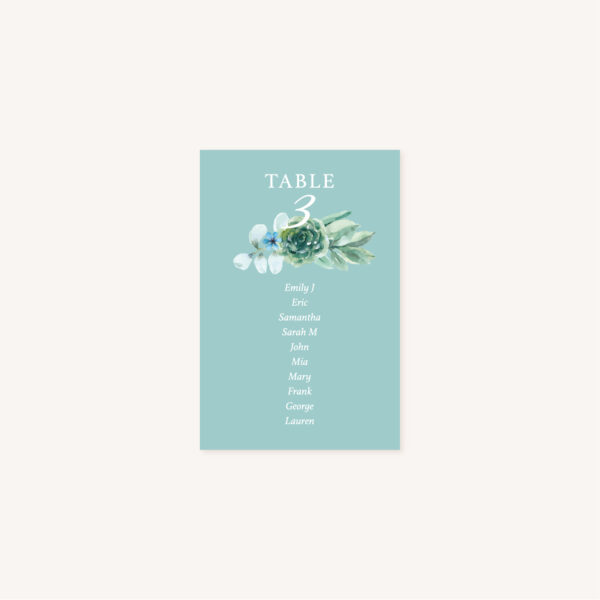 Faire-part mariage floral fleurs bleues hortensia papeterie jardin bleu