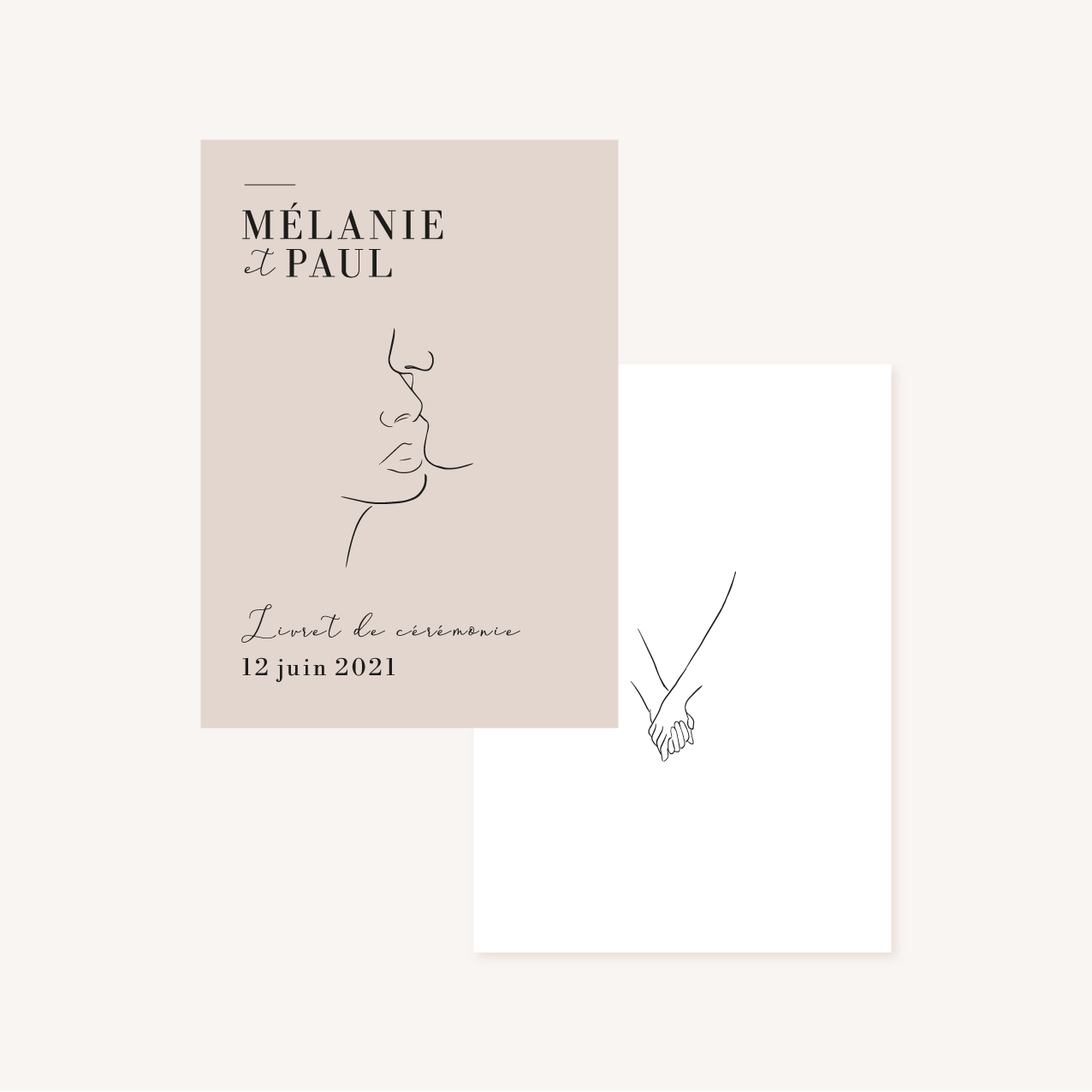 Livret de cérémonie One line art – Image 6